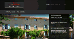 Desktop Screenshot of pole-immobilier-provence-luberon.com